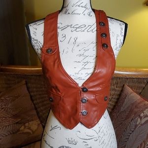 Last Kiss 💋 faux leather vest